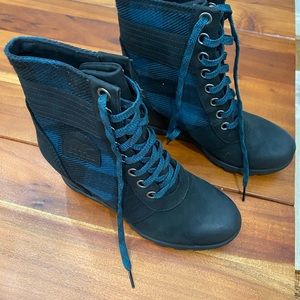 Sorel Lexie Plaid Wedge Boot